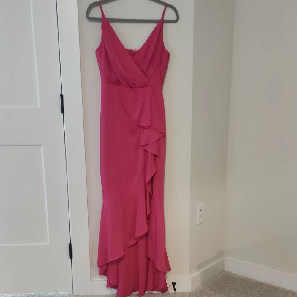BCBGMaxAzria Fuchsia High Low Dress - Picture 1 of 2